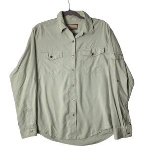 Vtg Pearl Head Bay 100% Silk Button Front Shirt Blouse Women Medium Long Sleeve